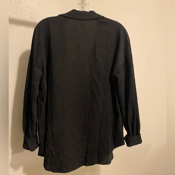 black button up shacket - Picture 2 of 2